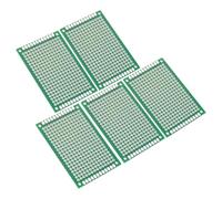 PATIKIL 1.6" X 2.4" Scheda PCB Circuito, 5 Pz Schede Prototipo Monofaccia Per Saldatura DIY E Progetti Elettronici, Scheda Elettronica Saldabile, Verde