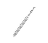 PATIKIL 1/8" Gambo, 2mm x 12mm Estremità Fresatore Taglierina, 1pz CNC Router Punta Carburo Piatto Naso Singolo Scanalature per Acrilico PVC MDF Legno Duro