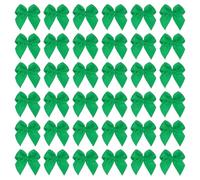 PATIKIL 1" Fiocchi Decorativi Mini 50Pz Fiocchetti per Bomboniere Mini Nastro di Raso per Applique Fai da Te Cucito Decorazione per Matrimonio Festa Verde
