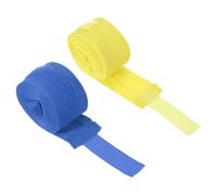 PATIKIL 1 set di fasce elastiche per le mani da boxe, lunghezza 450 cm, guanti da pugno in cotone, cinghie da polso, protezione per Muay Thai, arti marziali, kickboxing, bende per kickboxing, blu e