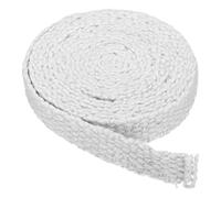 PATIKIL 1"x1/8"x157" Legna Stufa Guarnizione, Ceramica Fibra Piatto Alta Temperatura Resistenza Sigillo Corda per Stufe Camino Porta, Bianco