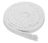 PATIKIL 1"x1/8"x283" Legna Stufa Guarnizione, Ceramica Fibra Piatto Alta Temperatura Resistenza Sigillo Corda per Stufe Camino Porta, Bianco