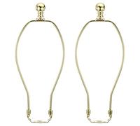 PATIKIL 10.5" Lampada Arpa Kit con Terminale, 2 Set Staccabile Lampada Ombra Staffa Supporto, Fai da Te Illuminazione Accessori per Tavolo Lampade Terra Lampade, Oro Tono