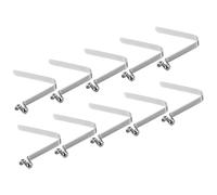 PATIKIL 10.5x7.5mm Fermi per Pagaie da Kayak, 10pz Clip per Asta Tendalino in Acciaio a Forma di V con Pulsante a Molla per Bloccato Asta Tubolare per Campeggio Tendalino