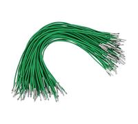 PATIKIL 10" Filo Elastico con Barbetta, 100Pz 2mm Anello Corda Elastici Rotondi Cordini Spinati con Fermagli a Barbetta Metallo per Cappello Maschere Menù Creazioni Libri, Verde (25cm)