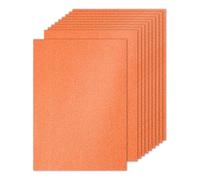 PATIKIL 10 Fogli Cartone Glitterato Arancione, A4 250gsm Rettangolo Carta Premium Cartoncino Colorato per Progetti Artistici Scrapbook Carte Realizzare Biglietti Auguri Feste Matrimonio