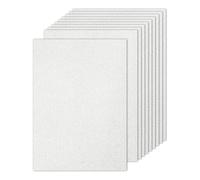 PATIKIL 10 Fogli Cartone Glitterato Argento, A4 250gsm Rettangolo Carta Premium Cartoncino Colorato per Scrapbook Fai da Te Progetti Artistici Matrimonio Festa