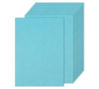 PATIKIL 10 Fogli Cartone Glitterato Blu Chiaro, A4 250gsm Rettangolo Cartoncino Premium Cartoncino Colorato per Scrapbook Fai da Te Progetti Artistici Matrimonio Festa