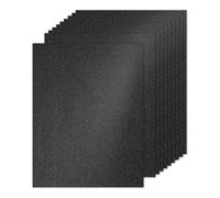 PATIKIL 10 Fogli Cartone Glitterato Nero 8.5" x 11", A4 250gsm Rettangolo Carta Premium Cartoncino Colorato per Scrapbook Carta Arte Matrimonio