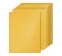 PATIKIL 10 Fogli Cartone Glitterato Oro 8.5 x 11 pollici, A4 250gsm Rettangolo Carta Premium Cartoncino Colorato per Scrapbook Carta Artigianale Fai da Te Matrimonio Festa