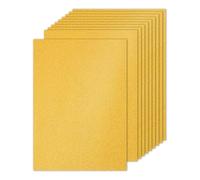 PATIKIL 10 Fogli Cartone Glitterato Oro, A4 250gsm Rettangolo Carta Premium Cartoncino Colorato per Progetti Artistici Fai da Te Scrapbook per Realizzare Biglietti Auguri Matrimonio Festa