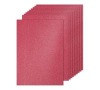 PATIKIL 10 Fogli Cartone Glitterato Rosso Scuro, A4 250gsm Rettangolare Carta Premium Scintillante per Progetti Artistici Fai da Te Scrapbook Carta per Realizzare Biglietti