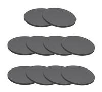 PATIKIL 10 Pz Tappetini Antivibrazioni Rotondi Gomma per Lavatrice, 50mm x 2mm（Dia x Spessore） Cuscinetti Antiscivolo per Fai da Te Artigianato Lavatrice Supporto Solido, Nero