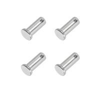 PATIKIL 10 x 25mm Spille a Foro Singolo, 4 Pz Acciaio Inossidabile 304 con Testa Piatta per Serratura a Spina per Sistemi Cardini, Argento