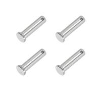 PATIKIL 10 x 40mm Spille a Foro Singolo, 4 Pz Acciaio Inossidabile 304 con Testa Piatta per Serratura a Spina per Sistemi Cardini, Argento