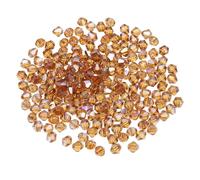 PATIKIL 100 pcs Perline Vetro Bicono Sfaccettato 8 mm, Amber AB, Perline per Braccialetti, Cristalli per Bigiotteria, gioielli fai da te, Collane, Orecchini