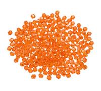 PATIKIL 100 pcs Perline Vetro Bicono Sfaccettato 8 mm, Arancione Rosso, Perline per Braccialetti, Cristalli per Bigiotteria, gioielli fai da te, Collane, Orecchini