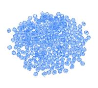 PATIKIL 100 pcs Perline Vetro Bicono Sfaccettato 8 mm, Blu Chiaro, Perline per Braccialetti, Cristalli per Bigiotteria, gioielli fai da te, Collane, Orecchini