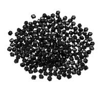 PATIKIL 100 pcs Perline Vetro Bicono Sfaccettato 8 mm, Nero, Perline per Braccialetti, Cristalli per Bigiotteria, gioielli fai da te, Collane, Orecchini