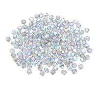 PATIKIL 100 pcs Perline Vetro Bicono Sfaccettato 8 mm, Verde Trasparente, Perline per Braccialetti, Cristalli per Bigiotteria, gioielli fai da te, Collane, Orecchini