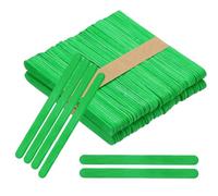 PATIKIL 100 Pezzi Bastoncini Di Legno Per Artigianato semifreddo DIY Verde | 4.5 Pollici, Progetti Artistici Casalinghi Design Creativo Educazione, Bastoncini Per Artigianato