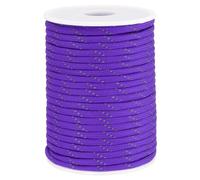 PATIKIL 100 Piedi 550 Paracord, 7 Fili Bobina Riflettente per Paracadute 4mm Corda Forte per Sopravvivenza per Campeggio Escursionismo Pesca, Viola