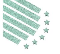 PATIKIL 100 Strisce Origami Stelle Glitterate Blu Lago Brillante