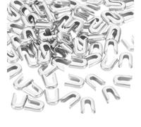 PATIKIL 100Pz 5mm 3/16 Pollici Larghezza Spirale Punte per Stecche per Cucito, Coperture Punte Stecche Corsetto Acciaio Inossidabile 304 per Abiti da Sposa, Tono Argento