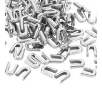 PATIKIL 100Pz 6mm 1/4 Pollici Larghezza Spirale Punte per Stecche per Cucito, Coperture Punte Stecche Corsetto Acciaio Inossidabile 304 per Abiti da Sposa, Tono Argento