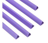 PATIKIL 100pz Barre Rilegatura, 10mm Dorsi Plastici Rilegatura 70 Fogli Capacità Raccoglitore Rapporto Formato A4 Raccoglitore Presentazione Triangolare per Copertina Rapporto, Viola