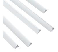 PATIKIL 100pz Barre Rilegatura, 10mm Dorsi Plastici Rilegatura 70 Fogli Capacità Raccoglitore Rapporto Formato A4 Raccoglitore Presentazione Triangolare per Copertina Rapporto, Bianco