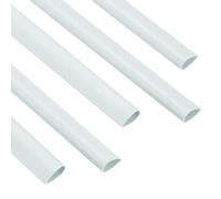 PATIKIL 100pz Barre Rilegatura, 8mm Dorsi Plastici Rilegatura Capacità 50 Fogli Formato A4 Raccoglitore per Relazioni a Forma Goccia per Copertina Relazione Curriculum, Bianco