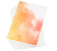 PATIKIL 100pz Carta per Acquerello in Cotone Puro 140lb/300 GSM Carta per Pittura Color Acqua per Artista Pittura Acquerello Disegno Artistico, 8x12 Pollici