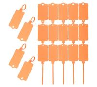 PATIKIL 100Pz Plastica Impermeabile Vuote Arancione 2.48 x 1.46"