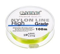 PATIKIL 109Iarde/328FT Nylon Filo Filo, 8Lb Monofilamento Corda Filo Fluorocarbonio Rivestito per Fai da Te Artigianato Sospeso Decorazione, Luce Giallo