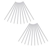 PATIKIL 10mm Barre di Rilegatura, 20 Pezzi Barre di Rilegatura in Plastica con Scorrimento Capacità 70 Fogli per Copertine Rapporti Ufficio Studio, Bianco