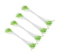 PATIKIL 10mm Doppie Teste Stame di Fiore 100pz Stame di Fiori Artificiali Pistillo Stame Floreale Perlato Opaco per Decorazioni Natalizie Fai da Te Carte Auguri Matrimonio Verde