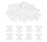 PATIKIL 10mm Viti Chicago, 40 Set Viti Chicago in Plastica, per Rilegatura, Rivetti, per Cinture in Pelle, Album Fotografici, Trasparenti