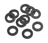 PATIKIL 10pz Rondelle Piatte in Gomma M14, Rondella Piatta 14mm ID x 24mm OD x 3mm Spessore Anello Tenuta Separatore Guarnizione per Tubo Rubinetto Tubo Acqua Bullone Fissaggio, Nero