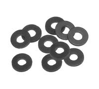 PATIKIL 10pz Rondelle Piatte in Gomma M5, Rondella Piatta 5mm ID x 13mm OD x 1,5mm Spessore Anello Tenuta Separatore Guarnizione per Tubo Rubinetto Tubo Acqua Bullone Fissaggio, Nero