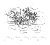 PATIKIL 10x12mm Ganci per Lampadari Cristalli, Accessori per Lampade in Cristallo 300Pz Clip per Cristalli per Fissare Parti di Cristallo, Sostituzioni per Lampadari, Cromo