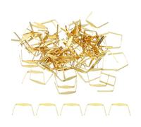PATIKIL 10x12mm Ganci per Lampadari Cristalli, Accessori per Lampade in Cristallo 300Pz Clip per Cristalli per Fissare Parti di Cristallo, Sostituzioni per Lampadari, Oro