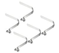 PATIKIL 10x8mm Kayak Pagaia Scatta, 5pz Morsetti a Molla per Kayak Clip per Palo della Tenda Acciaio Pulsante Cavo Blocco per Pagaia Campeggio Tenda Palo