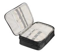 PATIKIL 11 x 8.3 Inch Custodia Organizzatore Elettronico, 1 Pz Custodia Portatile Impermeabile per Cavi per Multimetro Digitale Fotocamera Cavo Caricatore Auricolare Adattatore Nero