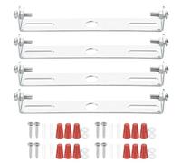 PATIKIL 115mm (4,53") Kit Staffa Montaggio Universale per Lampada, 4 Set Piastra per Plafoniera con Barra Trasversale con Vite Lampadario a Sospensione per Lampada Soffitto