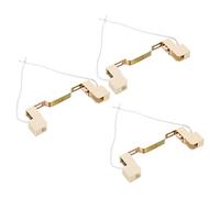 PATIKIL 118mm R7S Presa, 3pz Ceramica Lampada Supporto Alogena Presa Lampadina Base Convertitore Connettore Doppio Terminato con Cavo Filo, Multicolore Bianco