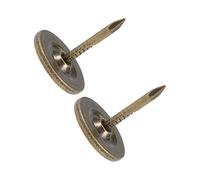 PATIKIL 11mmx13mm Tappezzeria Chiodi Chiodini, 150pz Testa Piatta Mobili Chiodi per Mobili Divano Testiere, Bronzo Tono
