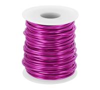 PATIKIL 12 Gauge 2mm Filo di Alluminio Artigianato, 65,6 Piedi Filo Metallico Armatura Flessibile per Creazione Gioielli Avvolgimento Metallo Fai Da Te, Rosa Scuro