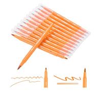 PATIKIL 12 Pack Pennarelli A Doppia Punta, Colore Arancione Chiaro Set Di Pennarelli Per Colorare Per Adulti Libri Da Colorare Appunti Scrittura Calligrafia Disegno Schizzi