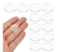 PATIKIL 12 Pezzi Lente Biconvessa, Diametro 20.6mm Lunghezza Focale 106mm Lenti Ottiche Ingranditore Sottomano Acrilico Doppia Convessa Per DIY Casa Esperimento Scientifico Telescopio